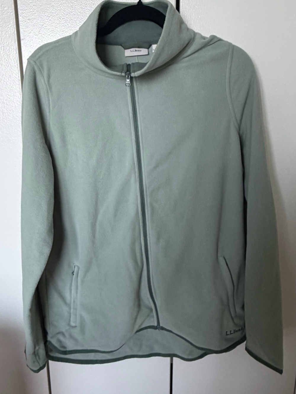 L.L.Bean Sage Green Full-Zip Fleece Jacket